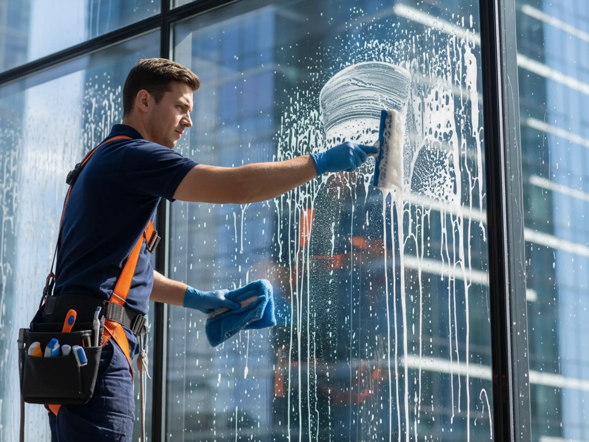 Professionelle Fensterreinigung in Düsseldorfer Bürogebäuden